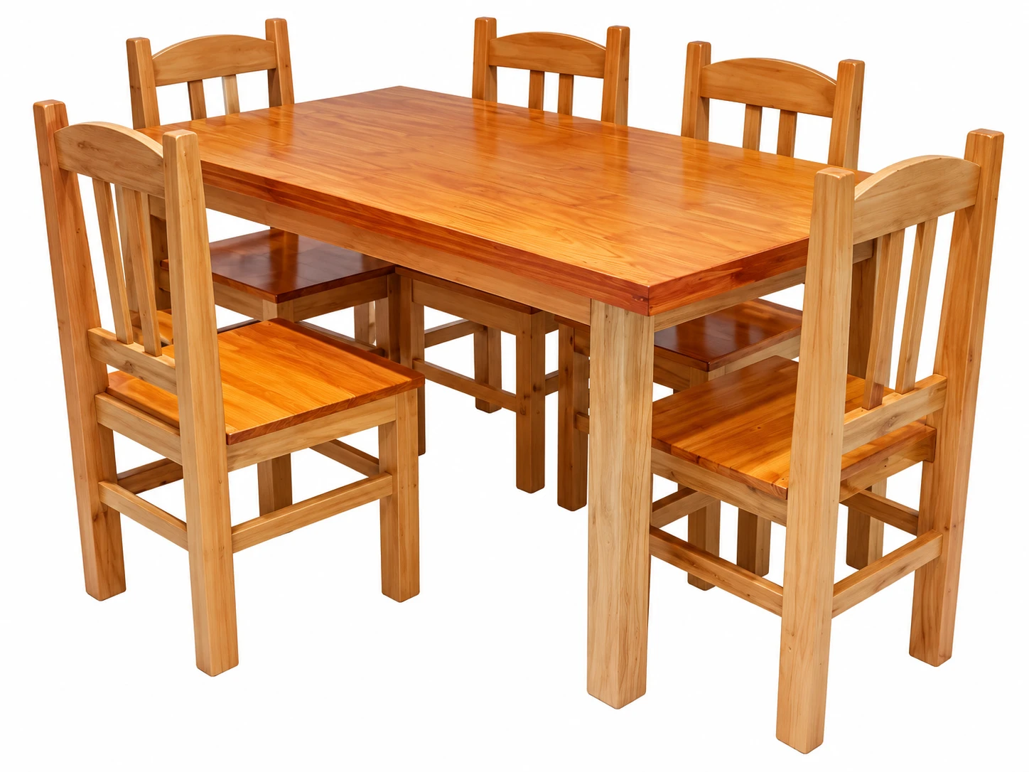 Juego de comedor Mesa Recta 1,50 + 6 sillas