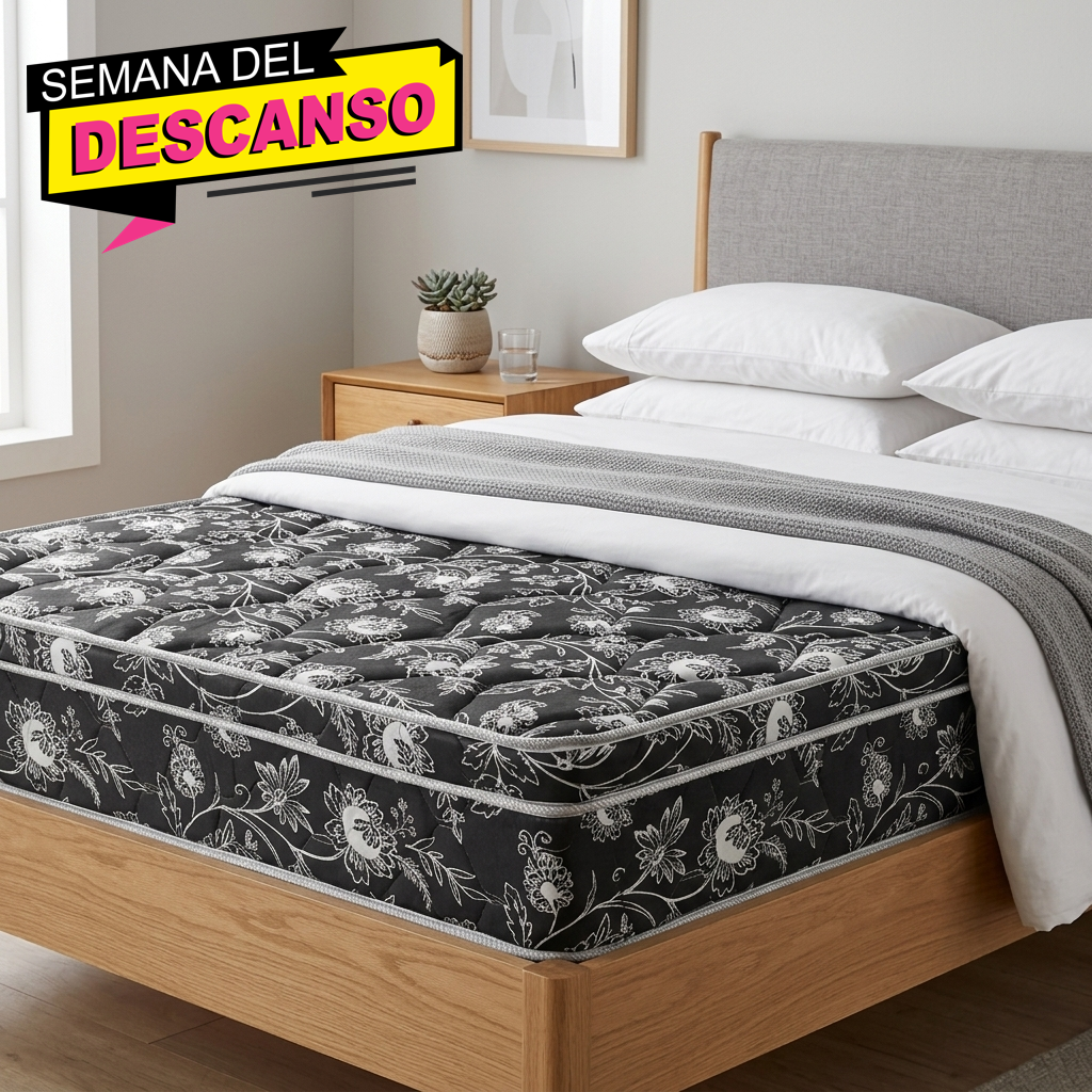 Colchon Embajador resorte 130x26 D25 jack. sat. mat. 3A.