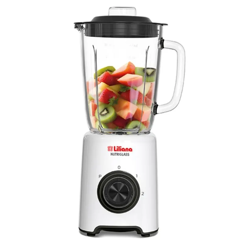 Licuadora Liliana NUTRIGLASS 1.5lts jarra de vidrio c. molinillo gtia 6m.
