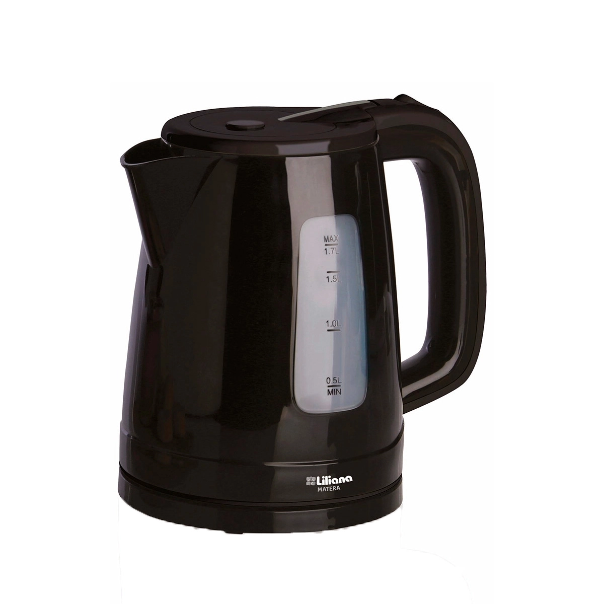 Pava electrica Liliana MATERA 1.7lts negra gtia 6m.