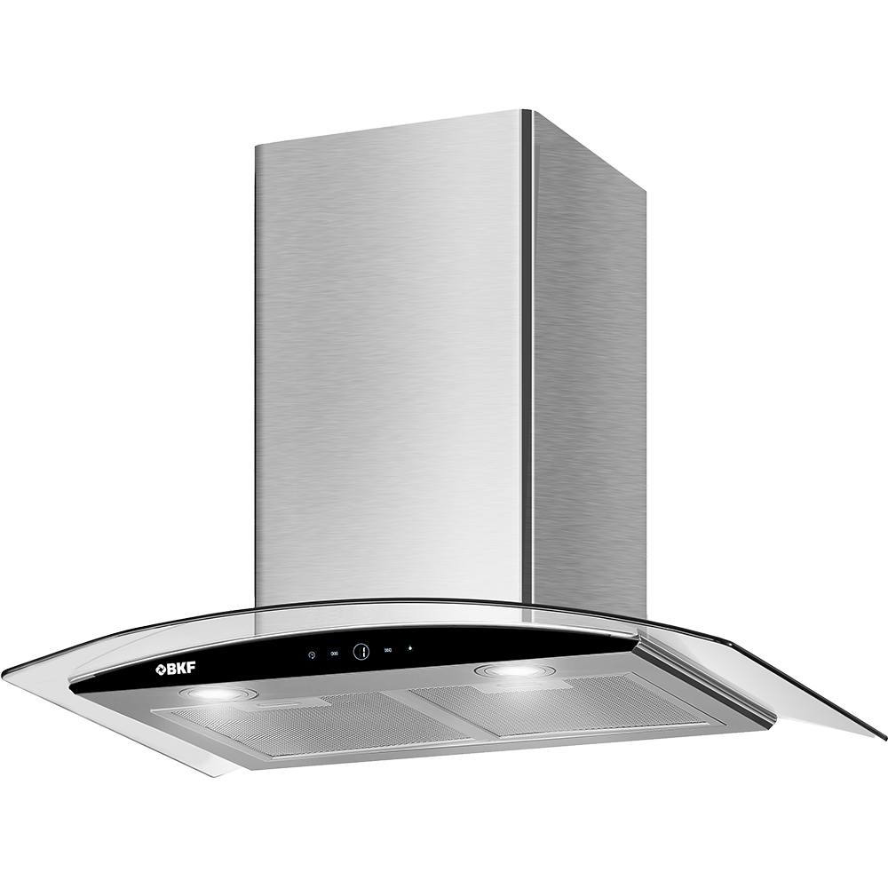 Campana digital BKF 60cm curvo acero inox y vidrio