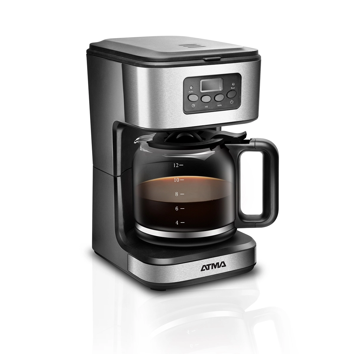 Cafetera de filtro Atma 1.8lts acero inox gtia 6m.