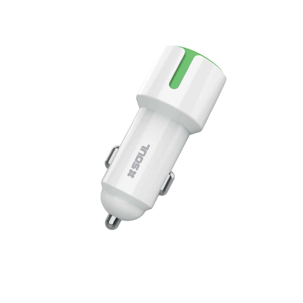 CARGADOR DE AUTO SHARE CAR 2.4 AMP LIGHTNING  BLANCO