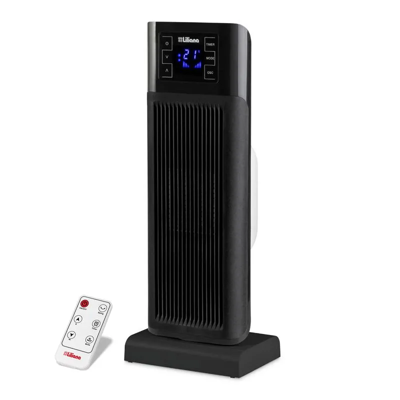 Turboforzador Torre Liliana CONTROLHOT con control remoto 750w.1500w. gtia 6m.