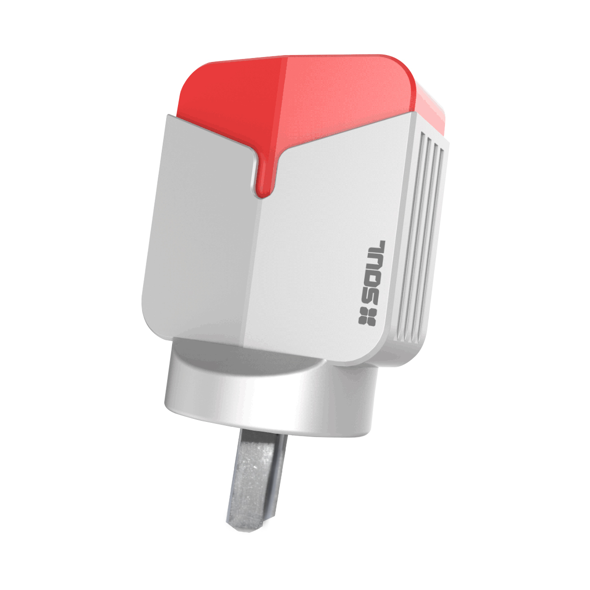 CARGADOR VIAJERO FAST CHARGE X3 3.4A MICRO USB ROJO
