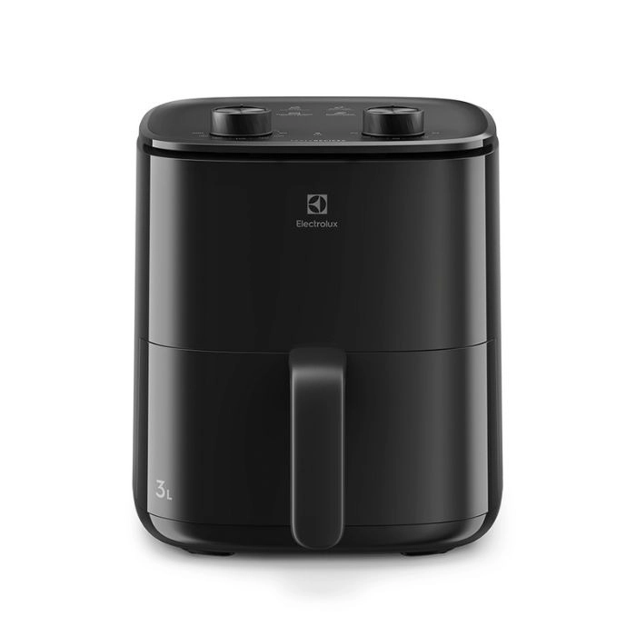 Freidora de aire Electrolux 3lts con temporizador 1300.1500w. negro gtia 6m.