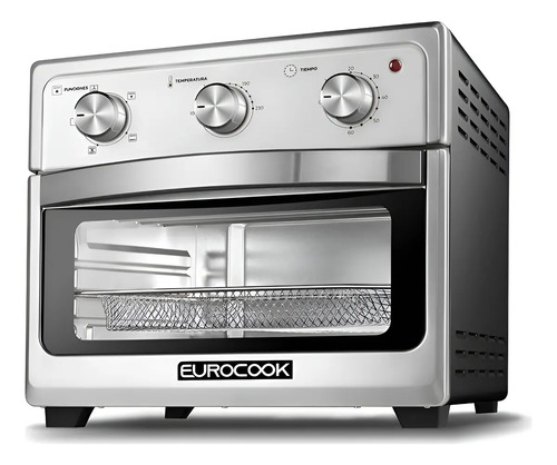 Horno freidor Eurocook 16lts 1500w. silver.black gtia 6m.