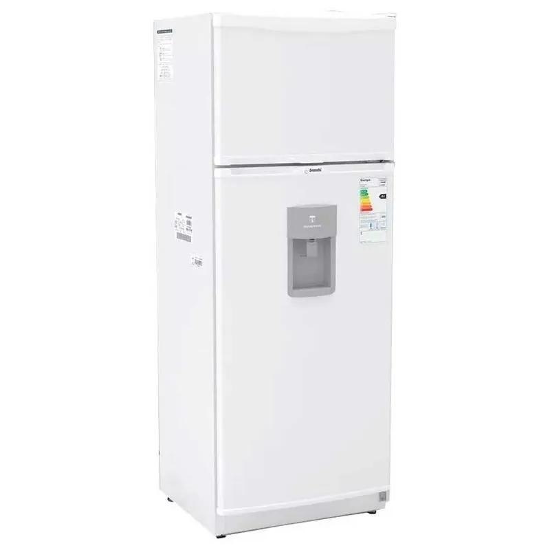 Heladera Bambi 329lts blanca con dispenser gtia 12m.
