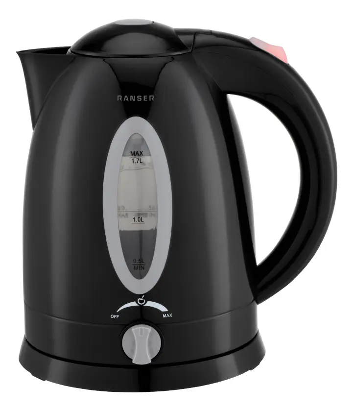Pava electrica Ranser AMICI 1.7lts corte para mate color negro gtia 6m.