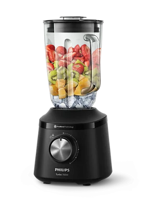 Licuadora Philips 2lts jarra de vidrio 700w. gtia 6m.