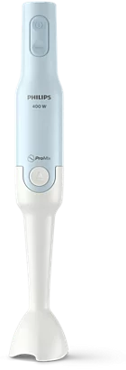 Licuadora de mano Philips Pro Mix 400w. vajilla plastica gtia 6m.