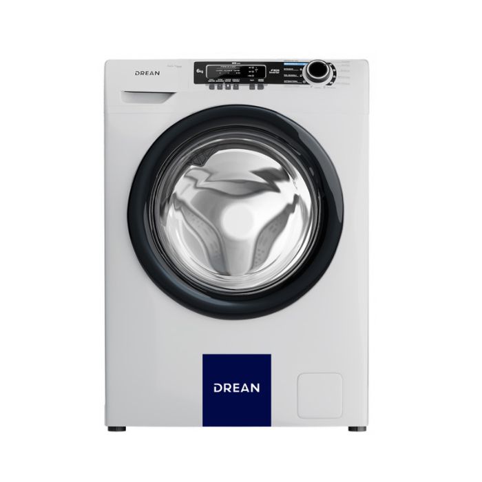 Lavarropas aut. Drean 6kg 800rpm carga frontal inverter tec. AquaSense y Autobalance blanco gtia 12m.