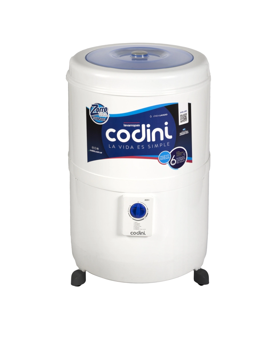 Lavarropas Codini pvc 10kg Silent Standar DETALLE DE EXHIBICION