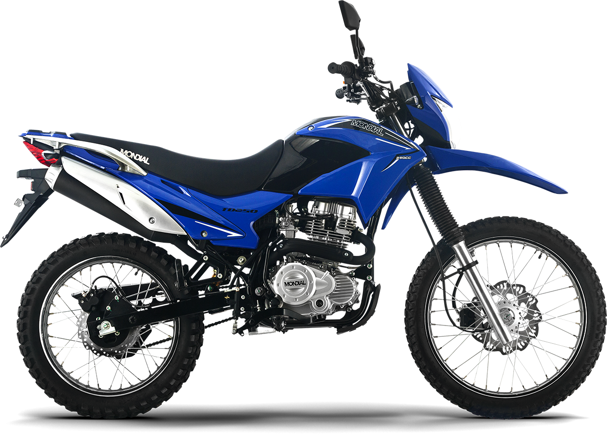 Mondial TD 250cc cross azul