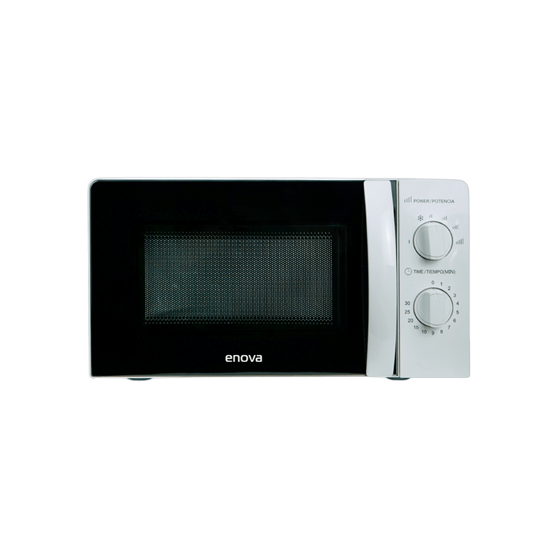 Horno microondas Enova 20lts. mecanico blanco gtia 6m.