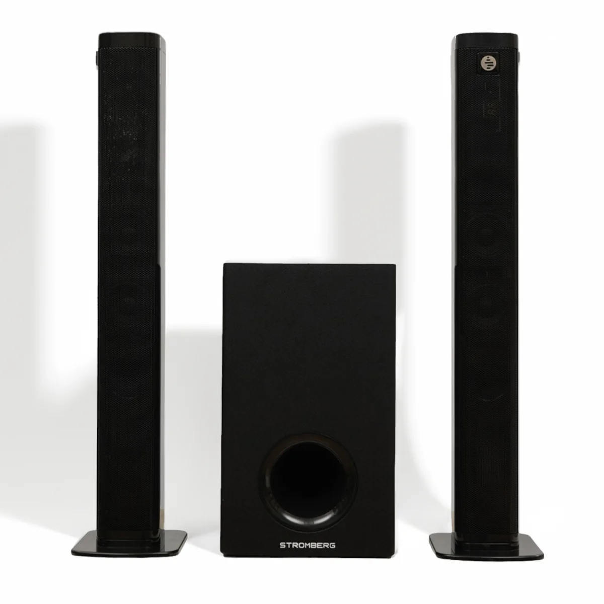 Barra de sonido con subwoofer Stromberg 85w. RMS gtia 6m.