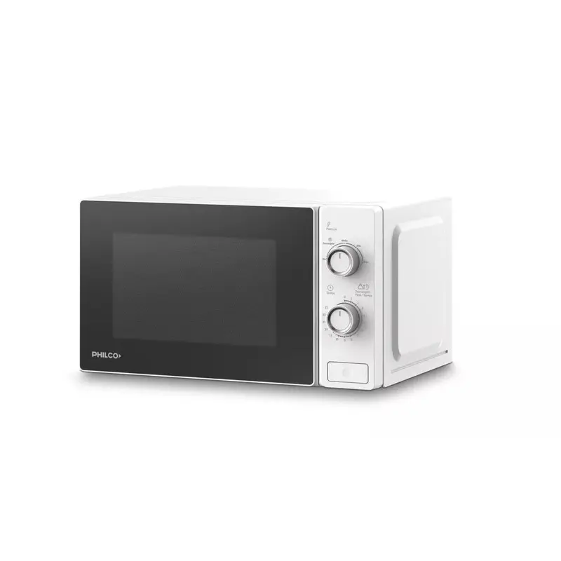Microondas Philco 20lts rotativo 700w. blanco gtia 6m.