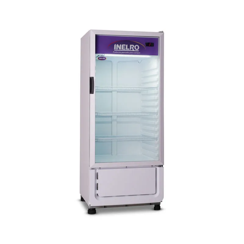 Exhibidora vertical Inelro 310lts. Controlador electronico. Condensacion estatica garantia 12m.