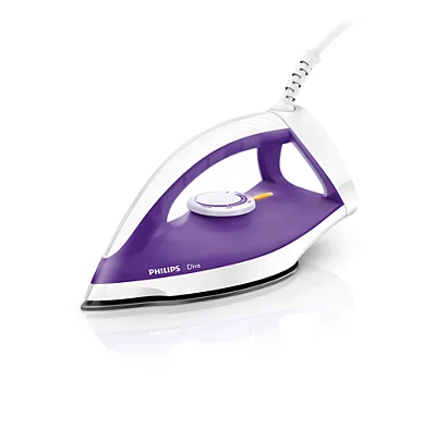Plancha Philips DIVA seca dry iron 1200w. GC122 gtia 6m.