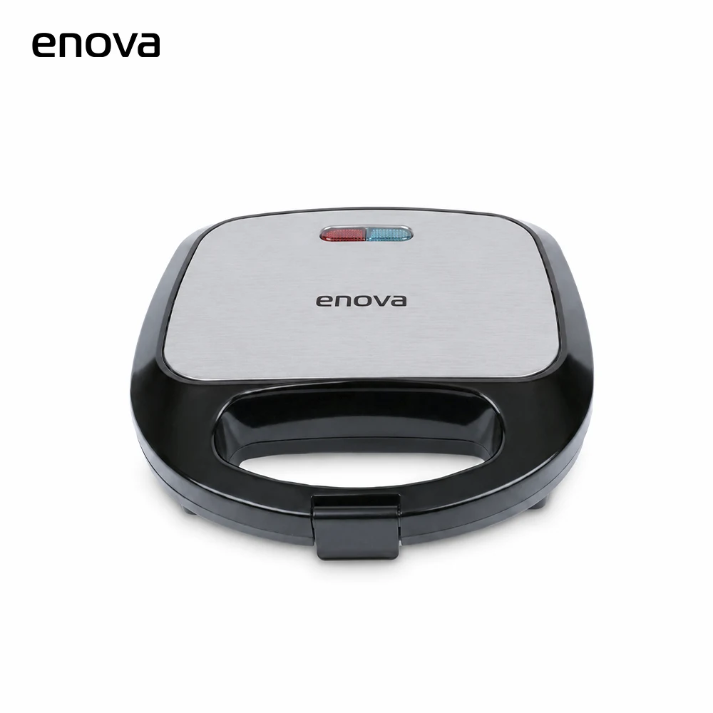 Sandwichera Enova 750w. 2 posiciones negra gtia 6m.