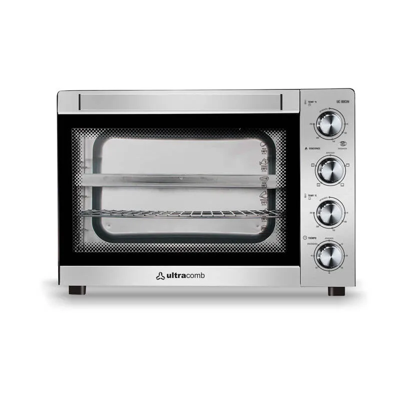 Horno electrico Ultracomb 80lts cap. util 42lts 1900w. conveccion ac. inox. gtia 6m.