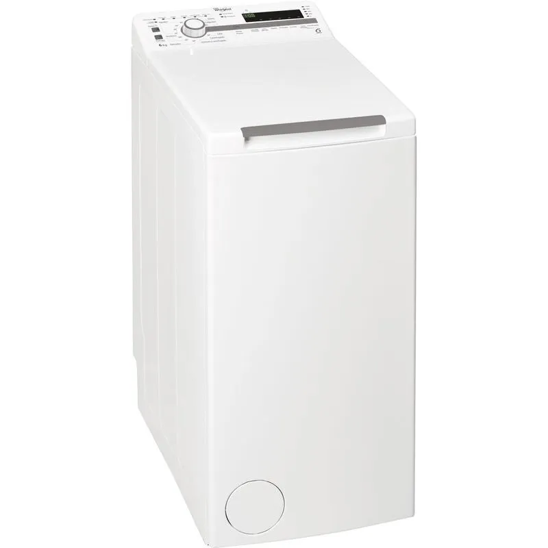 Lavarropas Whirlpool carga superior 6kg 1200rpm blanco eje horizontal gtia 12m.