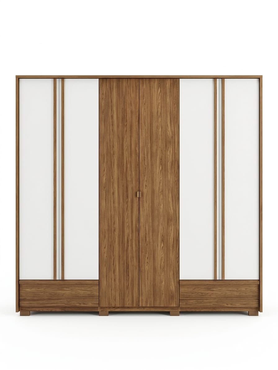 Placard Democrata 6p. 5c. c. espejo y  pies jatoba 163144EP