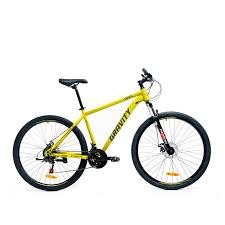 Bicicleta Rodado 29 Dank Gravity shiming TZ MTB acero amarillo/gris