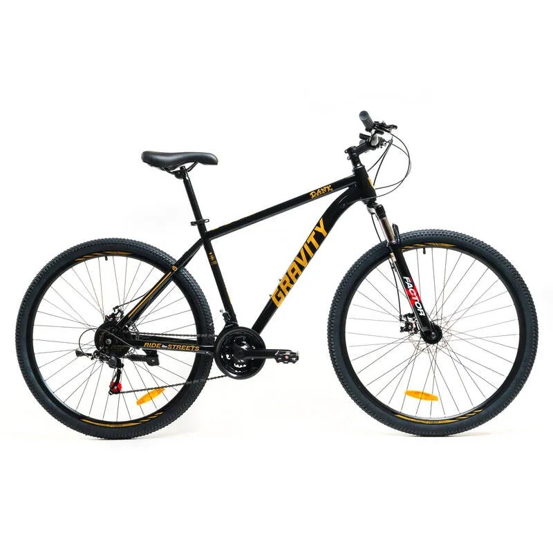 Bicicleta Rodado 29 Dank Gravity shiming TZ MTB acero negro/dorado