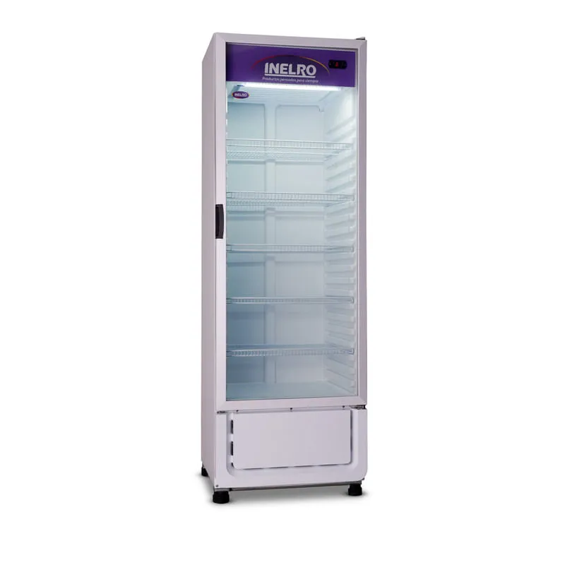 Exhibidora vertical Inelro 470lts. Blanco Controlador elect. Condensacion forzada gtia 12m.